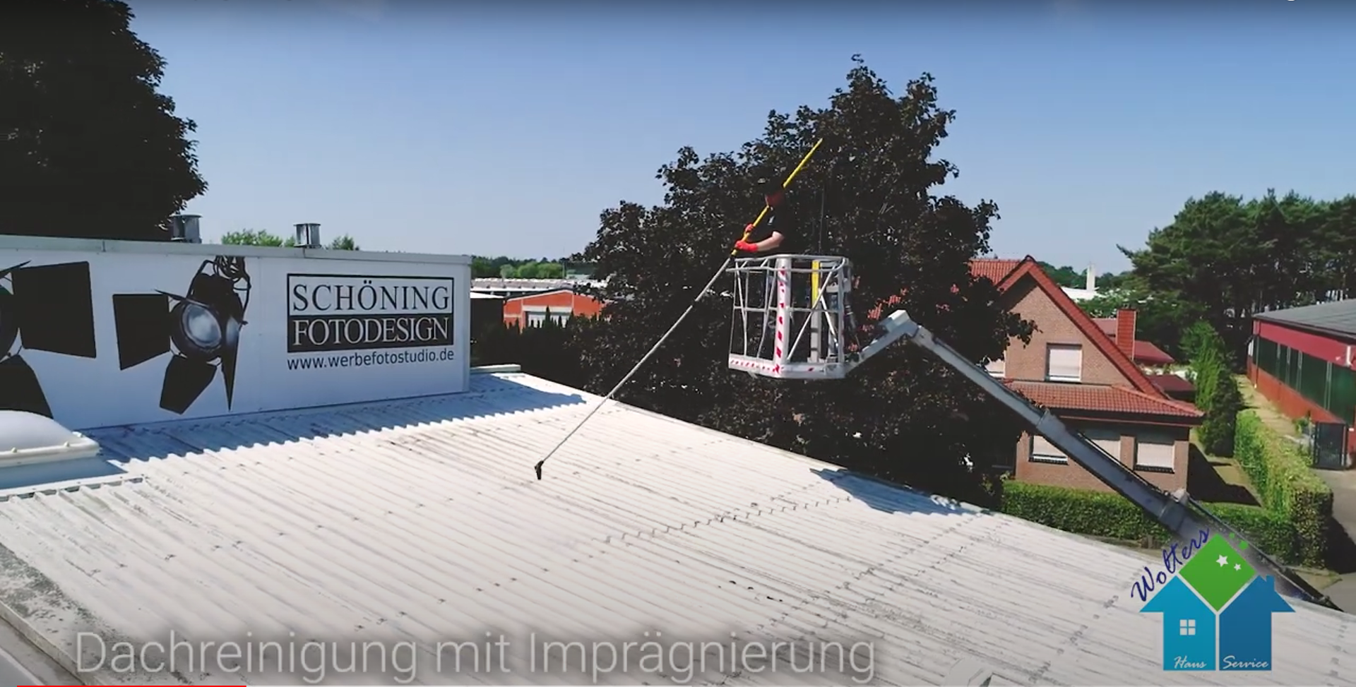 Dach-Komplettreinigung f&uuml;r Kunden in Bawinkel und Lengerich.